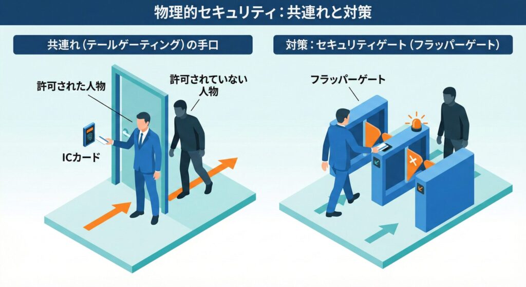 共連れ(ピギーバック)の手口と、それを防ぐセキュリティゲートの仕組み